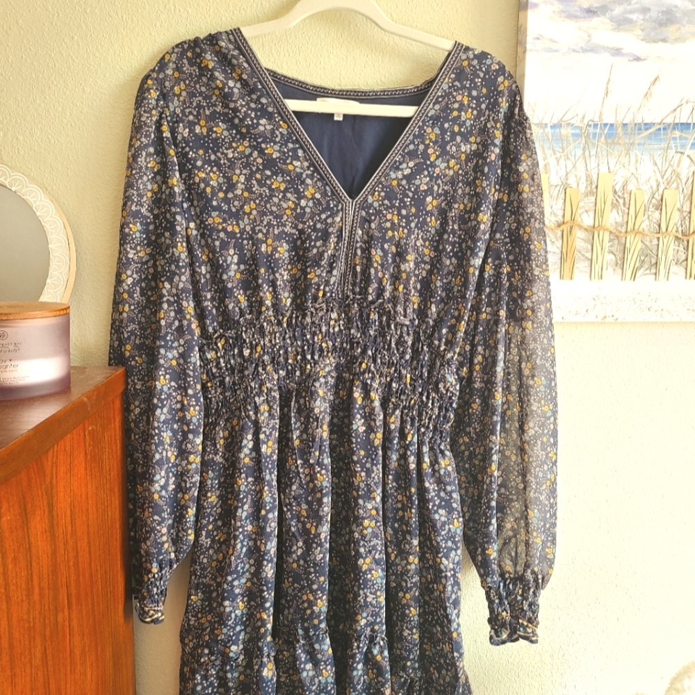 Floral Blue Dress